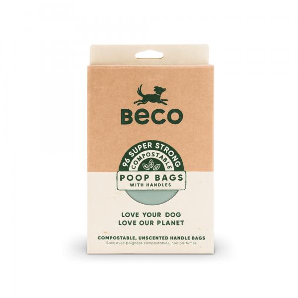 Beco Compostable Poop Bags with tie handle (96)