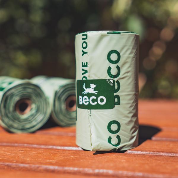 Beco Compostable Poop Bags single roll of 15 bags