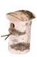Birch bird box large - handmade from natural silver birch - FSC certified