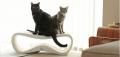Lui Cat Scratcher / Bed / Lounger - eco-friendly dense board - BROWN