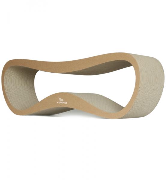Lui Cat Scratcher / Bed / Lounger - eco-friendly dense board - BROWN